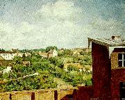 a. jernberg utsikt fran dilsseldorf oil painting on canvas
